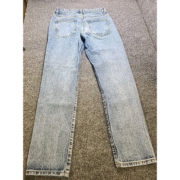 Adika Jeans Womens Size 4 Small 28x28 Straight Leg Flame Graphic Faded Denim - Picture 6 of 6